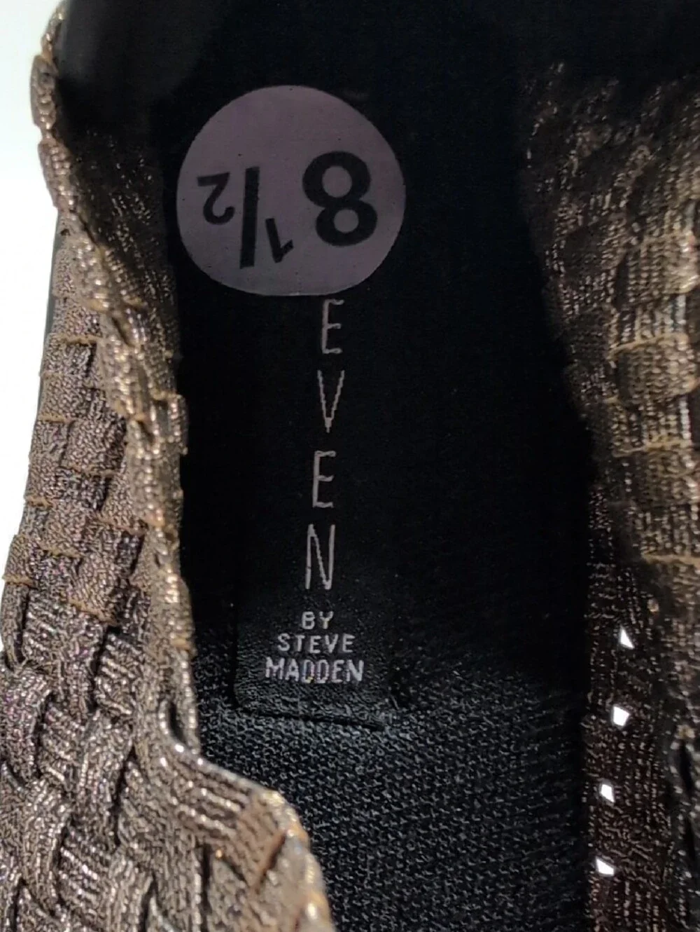 Steven By Steve Madden woven metallic